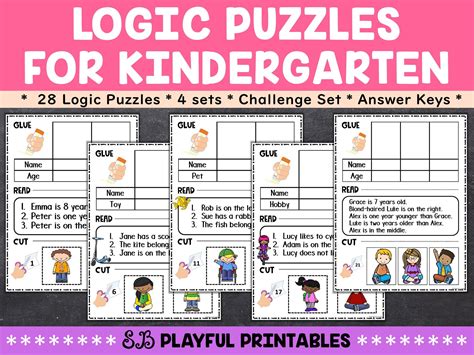 Kindergarten Logic Worksheets