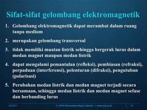 Teori Medan Elektromagnet 1 2 Gelombangelektromagnetik Ppt