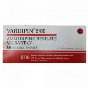 Vardipin 5 80 FC Tablet Manfaat Dosis Efek Samp