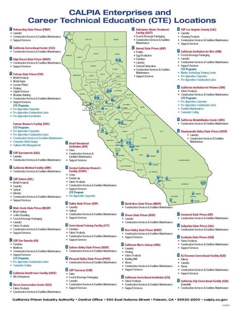 Cdcr Prison Map Fresh California State Prison Locations Map Simple ...