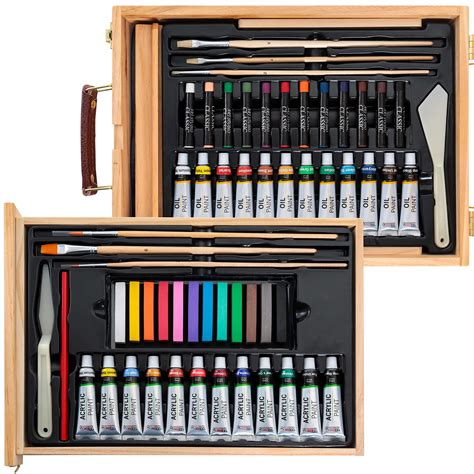 Buy Us Art Supply Piece Wood Box Easel Painting Set Box Easel