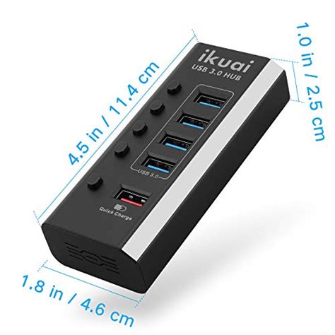 Usb Hub 30 Powered Ikuai 5 Port Multiple Usb Port Splitter Usb 3 Powered Hub High Speed