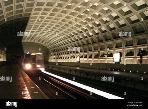 Underground Metro Subway Washington Dc Usa Stock Photo Alamy