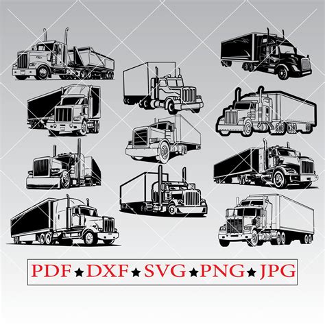 Trucks Svg Trucks Clipart For Ts Design Svg Clipart Files Trucks Svg