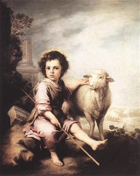 Christ the Good Shepherd, c.1660 - Bartolome Esteban Murillo - WikiArt.org