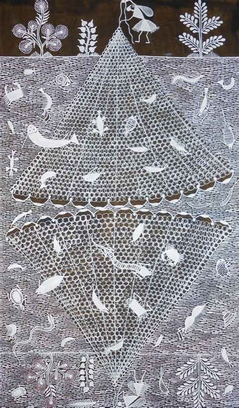 Fish Net [27 X 17 inches] - Buy Original Indian Art at the Right Price