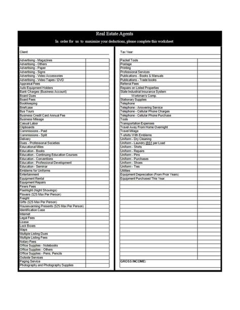 Firefighter Tax Deduction Worksheet