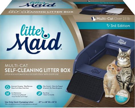 Discontinued - LITTERMAID Automatic Multi-Cat Self-Cleaning Cat Litter Box - Chewy.com