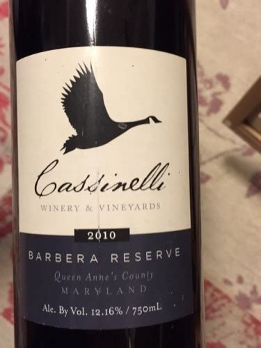 Cassinelli Barbera Reserve Vivino US