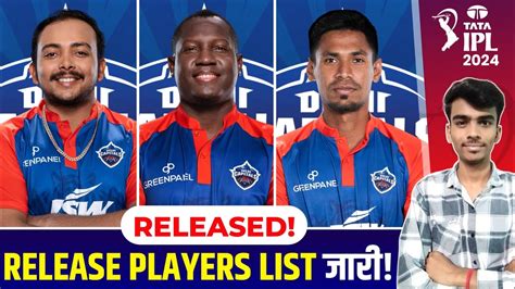 Delhi Capitals Confirmed Release Players Ipl Auction Dc