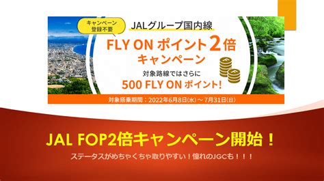 【大延長決定！】2022年jalの国内線＆国際線搭乗でfop2倍キャンペーンが激熱！ステータスが取りやすすぎる！ すけすけのマイル乞食