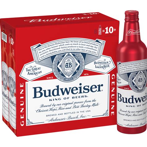 Budweiser 8 Pack Aluminum Bottle 16 Oz | Goody Goody Liquor