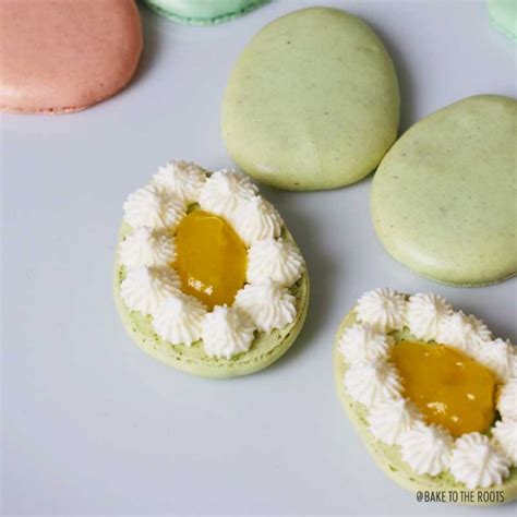 Ostereier Macarons Mit Lemon Curd Und Buttercreme Bake To The Roots