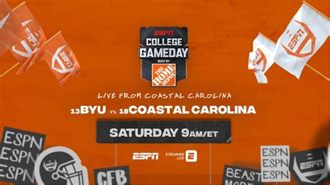 College Gameday Built By The Home Depot Originates From No 18 Coastal