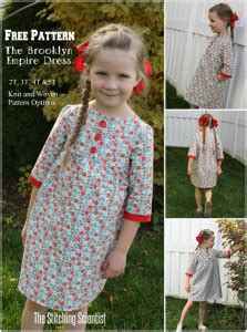 Free Pattern The Brooklyn Empire Dress The Stitching Scientist