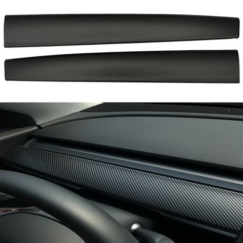 Buy ShowEv Tesla Model Y Dashboard Cover Matte Carbon Fiber Pattern