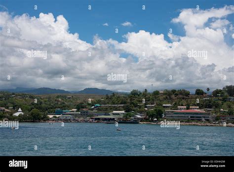 Melanesia Solomon Islands Guadalcanal Island Coastal View Of The