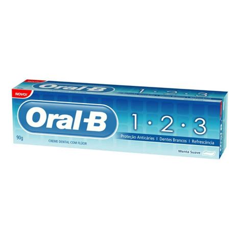 Creme Dent 123 Oral B 70gr Menta Suave