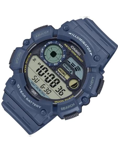 Reloj hombre deportivo Casio WS 1500H 2AV Fases Lunares 10 años batería