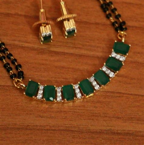 Green Mangalsutra Sanvi Jewels Pvt Ltd 3489418