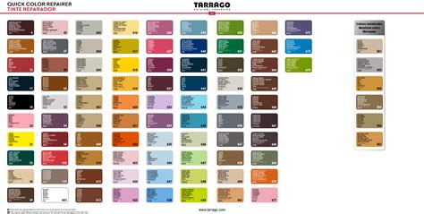 COLOR CHART OF TARRAGO QUICK COLOR – My Shoe Supplies