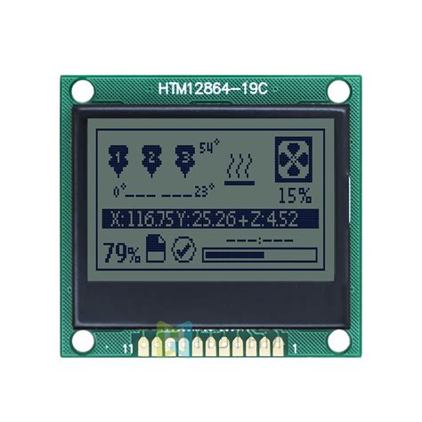 Inch X Graphic Cog Lcd Stn Blue Display With White Backlight