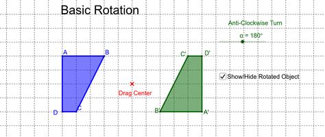 Rotating Objects Geogebra