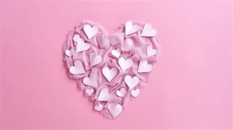 Premium AI Image | Pink Heart in Pink Background