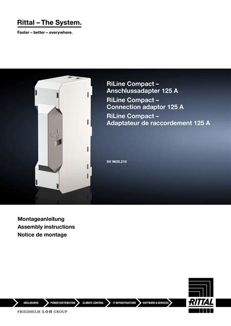 Friedhelm Loh Rittal Riline Compact Sv Assembly Instructions