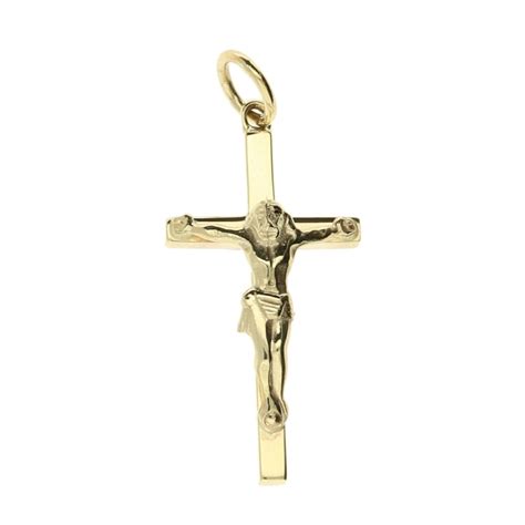 Small 9ct Yellow Gold Crucifix 22g Miltons Diamonds