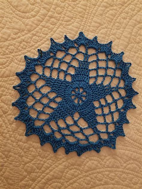 Ravelry Meansvillemom S Five Point Star Doily Pattern Doily Patterns