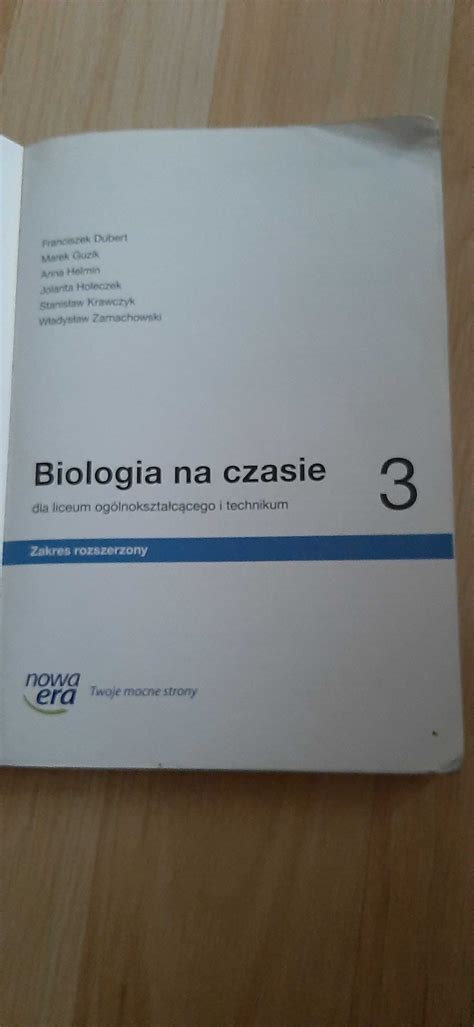 Biologia na czasie 3 zakres rozszerzony Dębica OLX pl