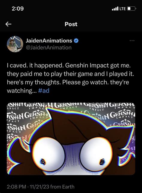 Genshin got Jaiden in their wrath and she’s played it. : r/jaidenanimations