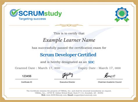 SDC Scrum Developer Certified Glock Management