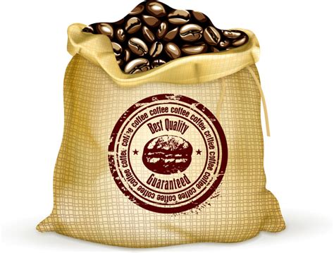 Coffee Bean Bag Vectors Graphic Art Designs In Editable Ai Eps Svg