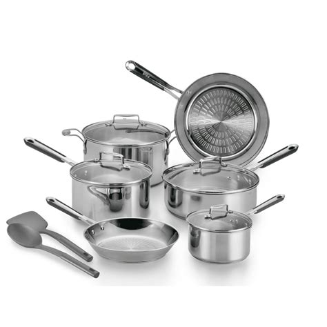 T Fal Expert Pro 12 Piece Stainless Steel Cookware Set