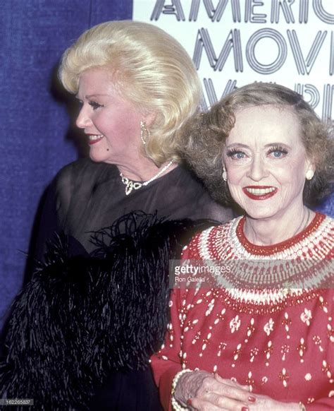 Ginger Rogers And Actress Bette Davis Attend The 1982 American Movie