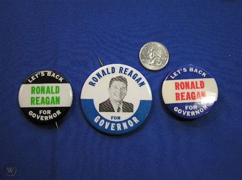 Huge Lot Ronald Reagan Campaign Pinback Buttons And Pins 36120887