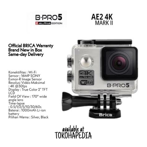 Jual BRICA B PRO 5 Alpha Edition Mark IIs AE2s 4K WIFI Action Camera