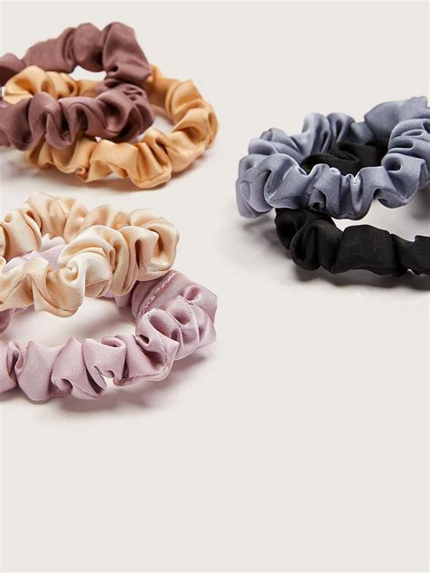 Thin Satin Hair Scrunchies 6 Pack Addition Elle Penningtons