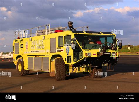 Yellow Airport Fire Truck