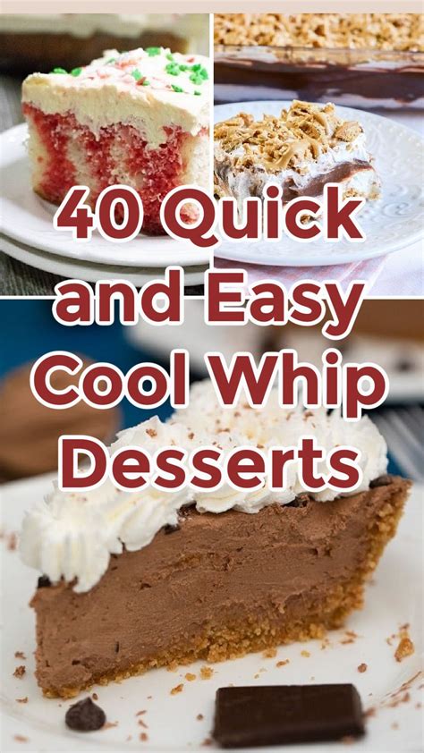 Easy Cool Whip Dessert Recipes