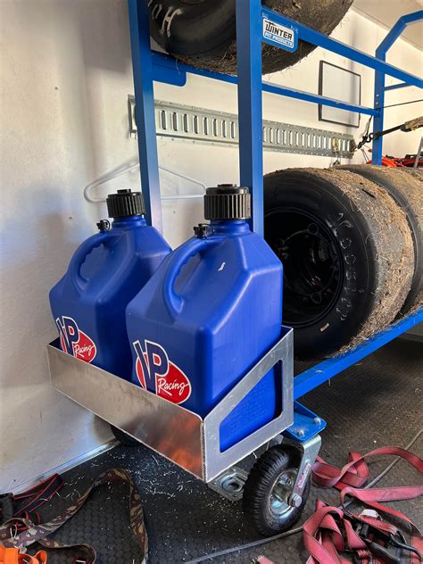 Tire Cart Fuel Jug Holder Winter Pit Products Llc