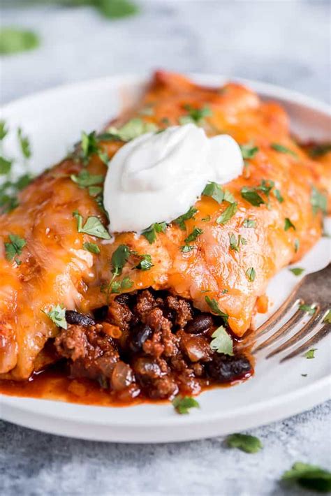 Ground Beef Enchilada Recipe The Best Ground Beef Enchiladas