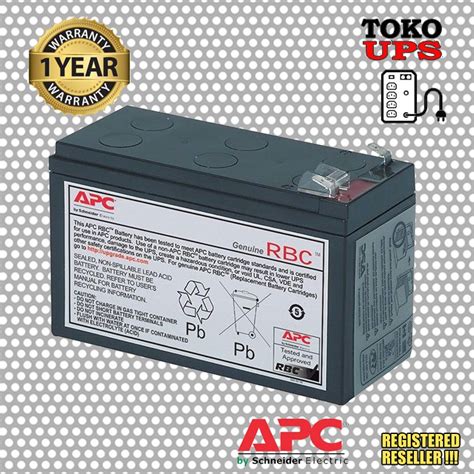 Jual Battery Replacement Apc Rbc17 Baterai Rbc 17 Bx1100lims Shopee Indonesia