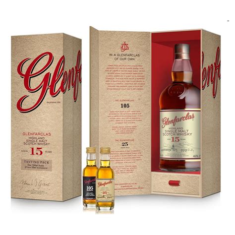 Glenfarclas Limited Edition Year Old Whisky Gift Pack Bottled Boxed