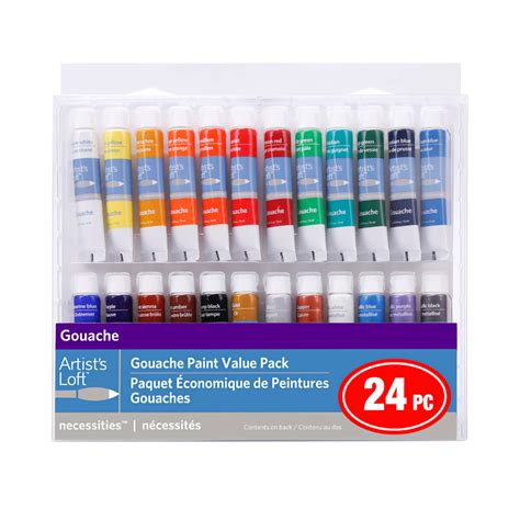 24 Colour Gouache Paint Value Pack Necessities By Artist S Loft In