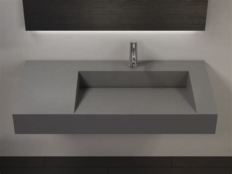 Juniper 36 72 Solid Surface Wall Mounted Sink 36 Left Basin Black Artofit