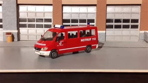 Feuerwehr Herpa Mercedes Benz Sprinter Umbau In Eur