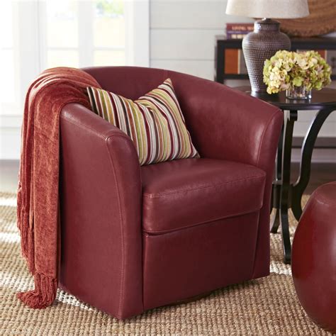 Isaac Red Swivel Chair Swivel Chair Chair Accent Chairs For Living Room